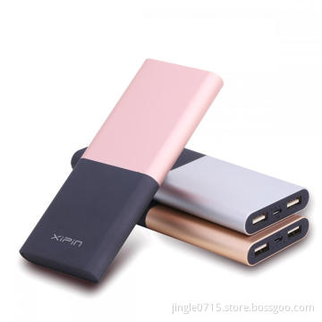 2017 Newest Xipin private model polymer power bank 6000mAh with mental+rubber case